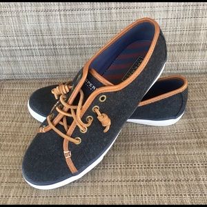 Women’s Sperry Top-Sider Gray Wool Sneakers, sz 10M